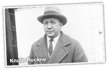 Legendary Coach Knute Rockne