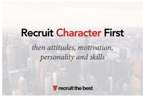 Recruit Character First
