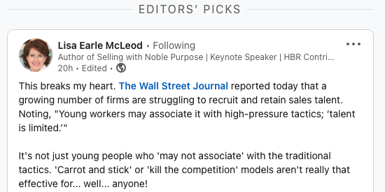 Sales hire tough Mccleod